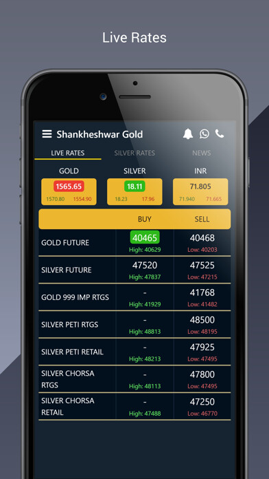 Emulate iPhone app Shankheshwar Gold Spot using MyAndroid