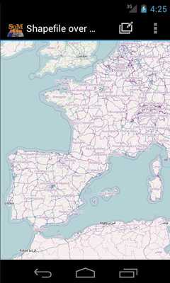 Emulate Android APK Shapefile over Map