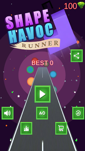 Run android online APK Shape Havoc Runner from MyAndroid or emulate Shape Havoc Runner using MyAndroid