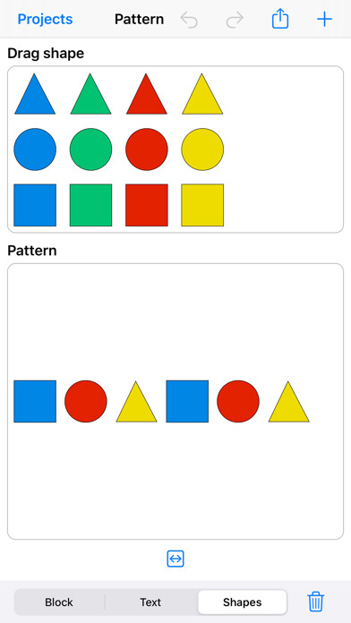 Emulate iPhone app Shape Patterns using MyAndroid
