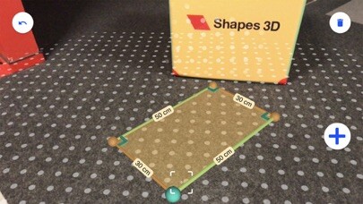Emulate iPhone app Shapes 3D - Create Geometry AR using MyAndroid