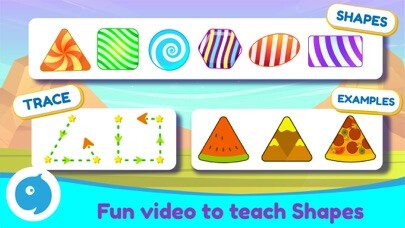 Emulate iPhone app Shapes and colors learn games using MyAndroid
