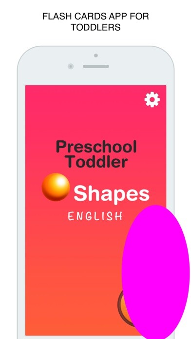 Emulate iPhone app Shapes Flashcard for babies and preschool using MyAndroid