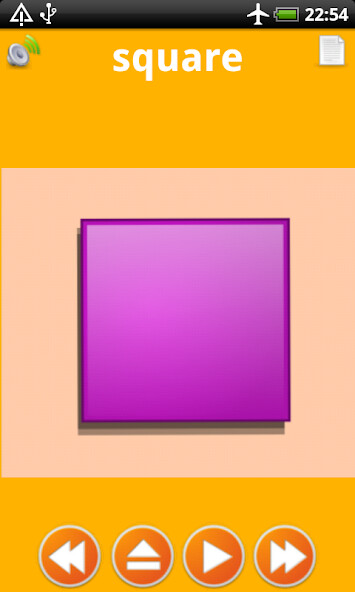 Emulate Android APK Shapes game for kids flashcard Emulate Android APK Shapes game for kids flashcard