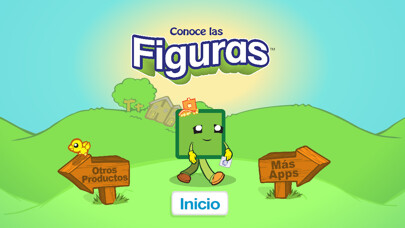 Emulate iPhone app Shapes Spanish Guessing Game using MyAndroid