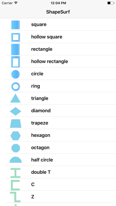 Emulate iPhone app ShapeSurf using MyAndroid