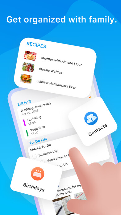 Emulate iPhone app Shared Family Calendar: FamCal using MyAndroid