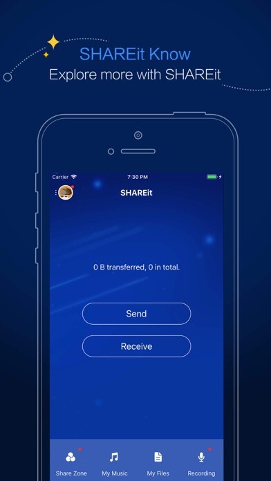 Emulate iPhone app SHAREit Pro using MyAndroid Emulate iPhone app SHAREit Pro using MyAndroid
