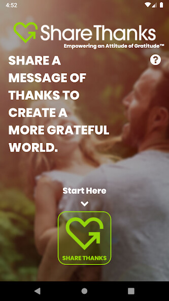 Emulate iPhone app ShareThanks using MyAndroid