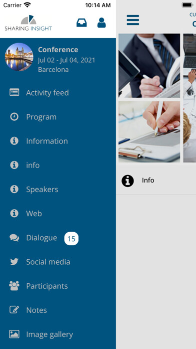 Emulate iPhone app Sharing Insight Event using MyAndroid