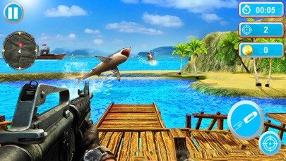 Emulate iPhone app Shark Sniper Hunting Simulator using MyAndroid