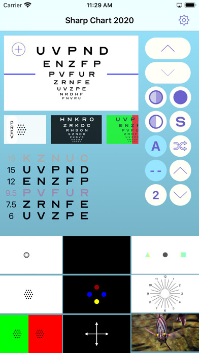 Emulate iPhone app Sharp Chart 2020 LogMAR Chart using MyAndroid Emulate iPhone app Sharp Chart 2020 LogMAR Chart using MyAndroid