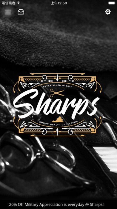 Emulate iPhone app Sharps Barbershop using MyAndroid