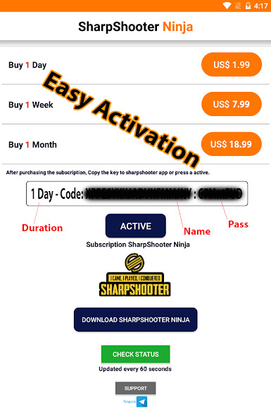 Run android online APK Sharpshooter Ninja Keys C1S4 from MyAndroid or emulate Sharpshooter Ninja Keys C1S4 using MyAndroid