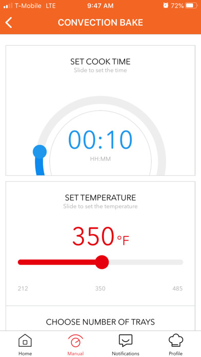 Emulate iPhone app Sharp SuperSteam+ Oven using MyAndroid Emulate iPhone app Sharp SuperSteam+ Oven using MyAndroid