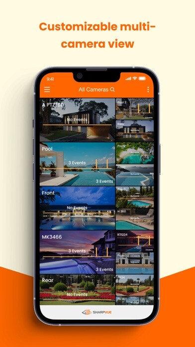 Emulate iPhone app SharpvueCam Hosted Video using MyAndroid