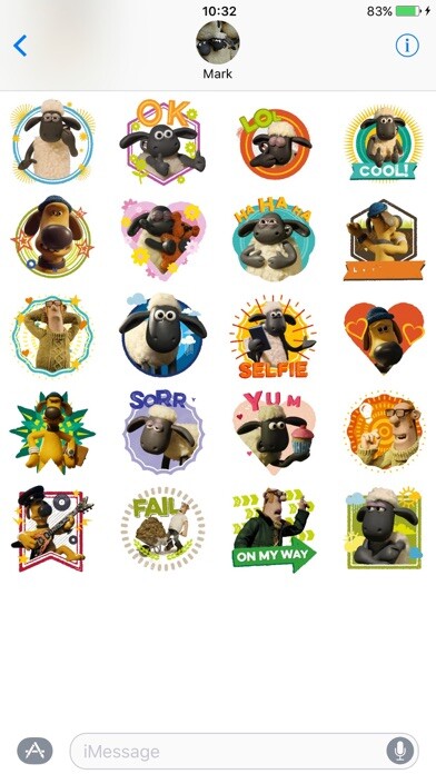 Emulate iPhone app Shaun the Sheep Stickers using MyAndroid Emulate iPhone app Shaun the Sheep Stickers using MyAndroid