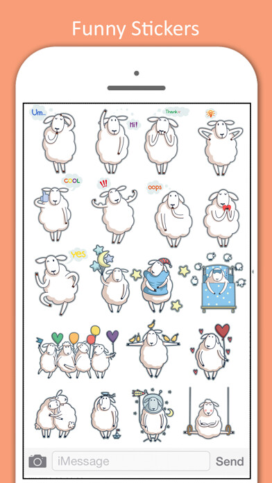 Emulate iPhone app Sheep Love Stickers using MyAndroid Emulate iPhone app Sheep Love Stickers using MyAndroid