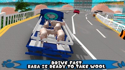 Emulate iPhone app Sheep Run Dog Simulator 3D: Farm Lamb and Wool Transport through Transporter truck and Airplane using MyAndroid