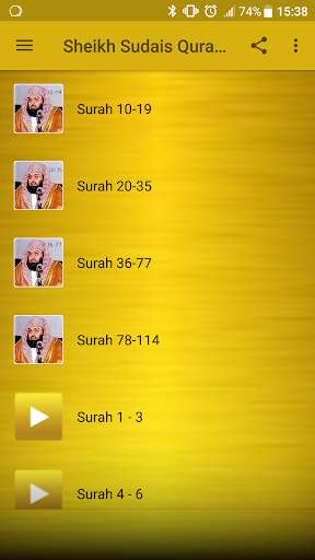 Emulate Android APK Sheikh Sudais Quran MP3 1-09