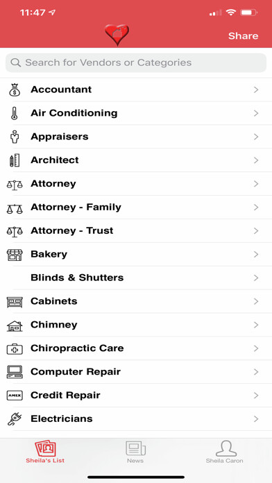 Emulate iPhone app Sheila Caron Vendors using MyAndroid Emulate iPhone app Sheila Caron Vendors using MyAndroid