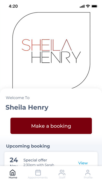 Emulate iPhone app Sheila Henry using MyAndroid