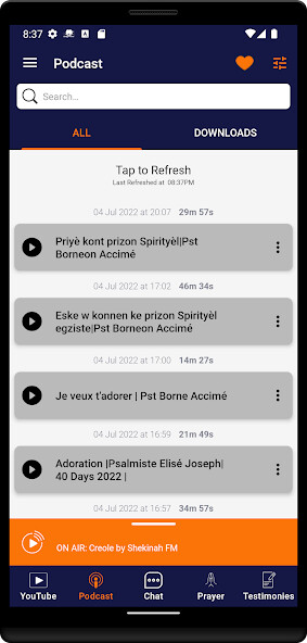 Emulate iPhone app Shekinah App using MyAndroid Emulate iPhone app Shekinah App using MyAndroid