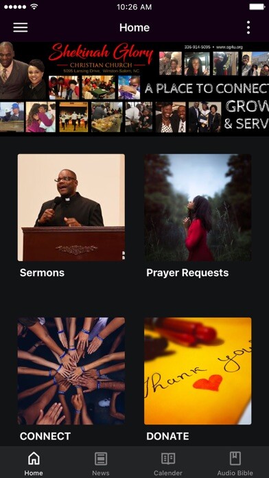 Emulate iPhone app Shekinah Glory Church using MyAndroid Emulate iPhone app Shekinah Glory Church using MyAndroid