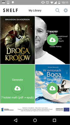 Emulate Android APK Shelf Player