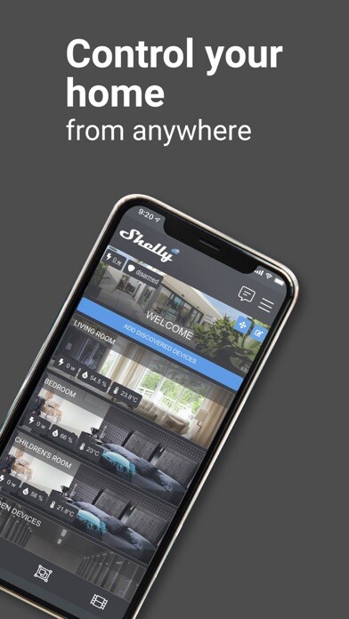 Emulate iPhone app Shelly Cloud using MyAndroid