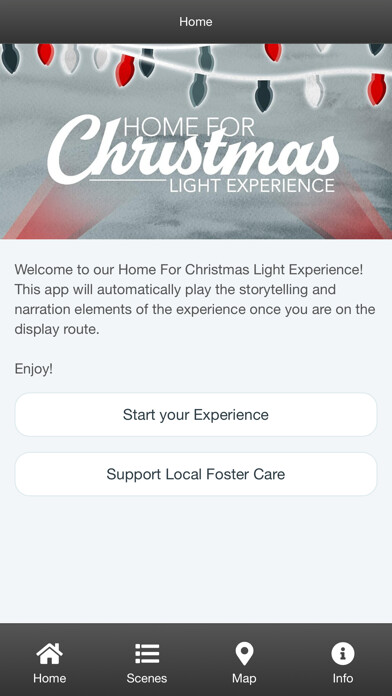 Emulate iPhone app Shelter Cove Christmas Lights using MyAndroid