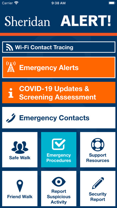 Emulate iPhone app Sheridan Alert using MyAndroid Emulate iPhone app Sheridan Alert using MyAndroid