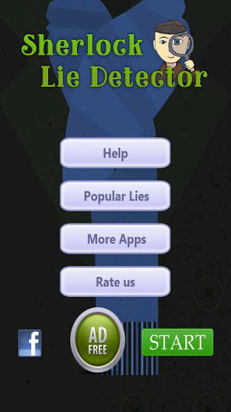 Run android online APK Sherlock Lie Detector Prank from MyAndroid or emulate Sherlock Lie Detector Prank using MyAndroid