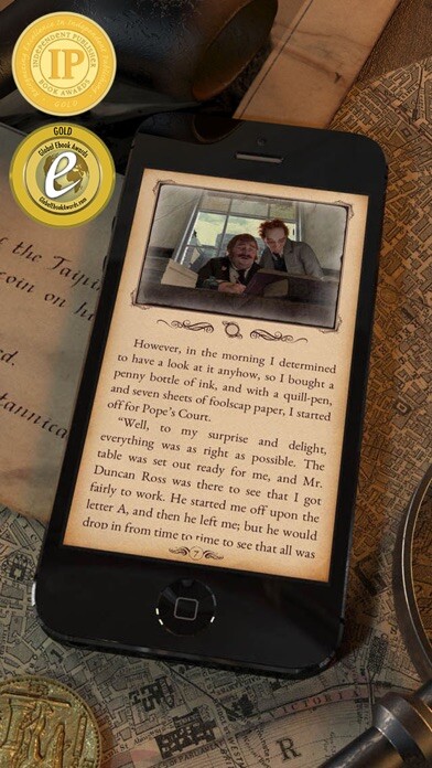 Emulate iPhone app SHERLOCK MOVIEBOOK using MyAndroid