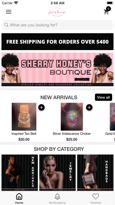 Emulate iPhone app Sherry Honeys Boutique using MyAndroid Emulate iPhone app Sherry Honeys Boutique using MyAndroid