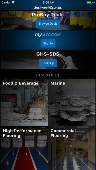 Emulate iPhone app Sherwin-Williams P&M using MyAndroid Emulate iPhone app Sherwin-Williams P&M using MyAndroid