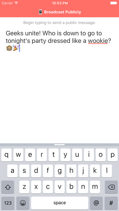 Emulate iPhone app Shh! - Anonymous chat with friends using MyAndroid