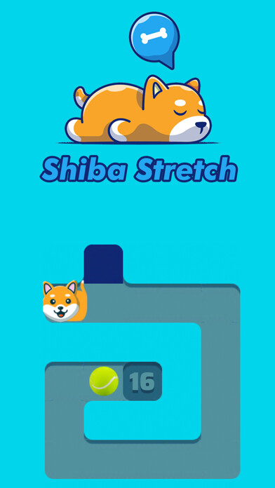 Emulate iPhone app Shiba Stretch - Sliding Puzzle using MyAndroid