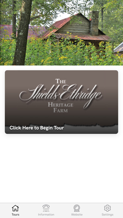 Emulate iPhone app Shields Ethridge Heritage Farm using MyAndroid