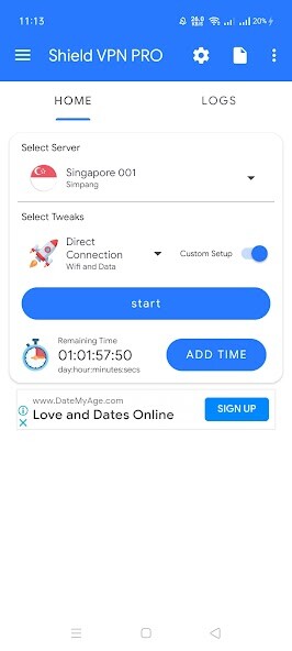 Run android online APK Shield VPN PRO from MyAndroid or emulate Shield VPN PRO using MyAndroid