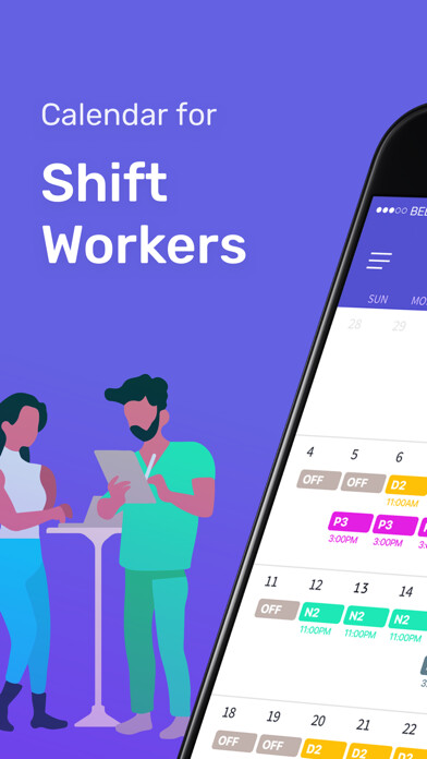 Emulate iPhone app Shift Days - Work Tracker using MyAndroid Emulate iPhone app Shift Days - Work Tracker using MyAndroid