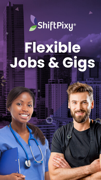 Emulate iPhone app ShiftPixy: Jobs & Gig Work App using MyAndroid