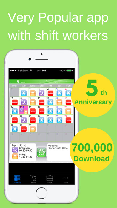 Emulate iPhone app Shift Planning Calendar using MyAndroid Emulate iPhone app Shift Planning Calendar using MyAndroid