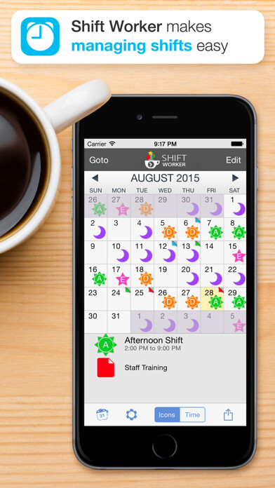 Emulate iPhone app Shift Worker using MyAndroid Emulate iPhone app Shift Worker using MyAndroid
