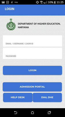 Emulate Android APK Shiksha Setu, Dept. of Higher Education, Haryana