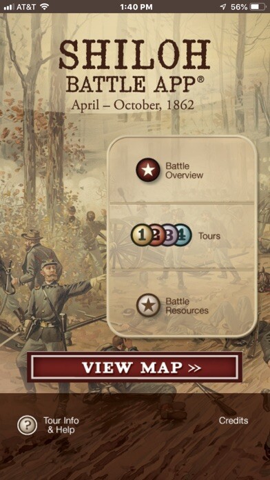 Emulate iPhone app Shiloh Battle App using MyAndroid