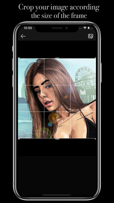 Emulate iPhone app Shine - Glitter Effects App using MyAndroid