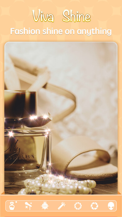 Emulate iPhone app Shine -Sparkle Camera using MyAndroid