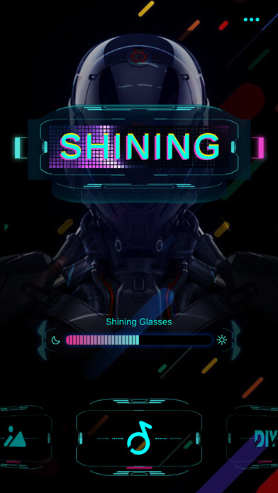 Emulate iPhone app Shining Glasses using MyAndroid