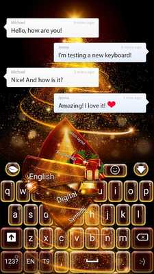 Emulate Android APK Shiny Christmas Keyboard